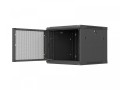 Lanberg Szafa instalacyjna rack wisząca 19 cali 9U 600x600 czarna drzwi     perforownae ( flat pack)