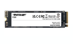 Patriot Dysk SSD 1TB P320 PCIe M.2 Gen3 x4 NVMe 3000/2200MB/s