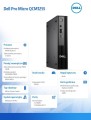 Dell Komputer Dell Pro Micro QCM1255 W11Pro Ryzen 5 8500GE/1x16GB/512GB CL25/Integrated/WLAN + BT/Kb/65W/TPM/3YPS