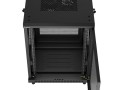 Lanberg Szafa instalacyjna rack stojąca 19 cali 15U 600x600 drzwi perforowane czarna (Flat pack)