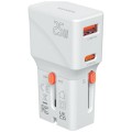 4smarts Ładowarka podróżna World Travel 25W USB-C + USB-A Biała