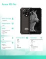 ULEFONE Smartfon Armor X16 Pro 5G 8/256GB IP69K Czarny