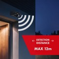 Maclean Czujnik ruchu PIR MCE358 B/B IP44, zasieg 12m, max obciążenie 300/1200W, czarny z czarną przesłoną