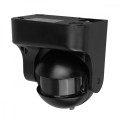 Maclean Czujnik ruchu PIR MCE358 B/B IP44, zasieg 12m, max obciążenie 300/1200W, czarny z czarną przesłoną