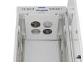 Lanberg Szafa instalacyjna rack stojąca 19" 42U 600x600 szara drzwi     przeszklone  LCD (Flat pack)