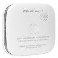 Qoltec Bezprzewodowy czujnik dymu z baterią | alarm 85dB | LED