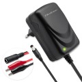 Qoltec Ładowarka do akumulatora AGM GEL STD | Prostownik 6V/12V | 6W |  5.5x2.1 | kabel 1.8m
