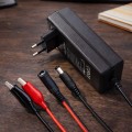 Qoltec Ładowarka do akumulatora AGM GEL STD | Prostownik 24V | 19.2W |  5.5x2.1 | kabel 1.8m