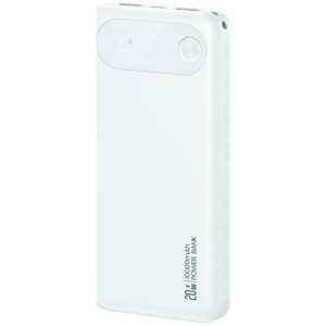 USAMS Powerbank PB80 10000mAh 20W PD 2xUSB-A + USB-C biały