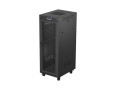 Lanberg Szafa instalacyjna rack stojąca 19 cali 32U 600x800 drzwi perforowane LCD czarna (Flat pack)