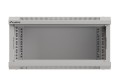 Lanberg Szafa instalacyjna rack wisząca 19" 4U 540x350 szara drzwi przeszklone (flat pack)