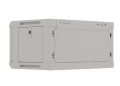 Lanberg Szafa instalacyjna rack wisząca 19" 4U 540x350 szara drzwi przeszklone (flat pack)