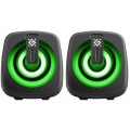 Defender Głośniki komputerowe J1 2.0 6W LED USB czarne