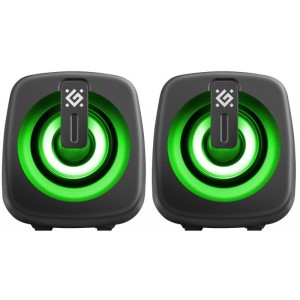 Defender Głośniki komputerowe J1 2.0 6W LED USB czarne