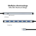 LogiLink Hub 7 portów USB3.2 USB-A, 5 Gbps, 20W PD