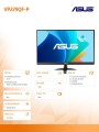 Asus Monitor 21.5 cala VP229QF-P IPS FHD DP HDMI 100Hz