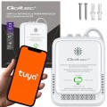 Qoltec Czujnik wycieku gazu ziemnego i tlenku węgla (czadu) | Tuya | Wi-Fi | alarm 85dB | LED
