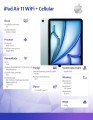 Apple iPad Air 11 cali WiFi + Cellular 1TB Niebieski