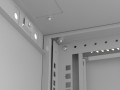 Lanberg Szafa instalacyjna rack wisząca 19 cali 12U 540x350 szara drzwi przeszklone (flat pack)