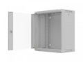 Lanberg Szafa instalacyjna rack wisząca 19 cali 12U 540x350 szara drzwi przeszklone (flat pack)