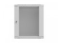 Lanberg Szafa instalacyjna rack wisząca 19 cali 12U 540x350 szara drzwi przeszklone (flat pack)