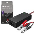 Qoltec Ładowarka do akumulatora AGM GEL STD | Prostownik 24V | 2A | 48W | LED | Kabel 1.8m