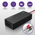 Qoltec Ładowarka do akumulatora AGM GEL STD | Prostownik 24V | 2A | 48W | LED | Kabel 1.8m