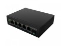 Lanberg Przełącznik Light ILFE-4P-1GE-1S-90 Light Industrial POE 1XBT 3AXT  SFP + ETH DIN FAST Ethernet