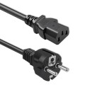 Qoltec Kabel zasilający SCHUKO CEE 7/7 (E/F) | IEC C13 | 3x1.0mm2 | Czysta miedź Cu | 1.5m
