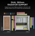 Corsair Obudowa FRAME 4000D RS Wood Mid-Tower White/Oak