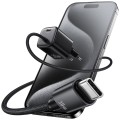 USAMS Ładowarka sieciowa JC Series CC264 30W GaN Fast Charge wbudowany kabel USB-C biała