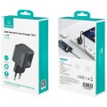 USAMS Ładowarka sieciowa JO Series CC260 20W USB-C + kabel USB-C/Lightning 1m biała