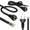 Qoltec Kabel zasilający SCHUKO CEE 7/7 (E/F) | miedź Cu | odizolowany lutowany | 3x1.0mm2 | 1.8m