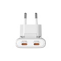 Verbatim Ładowarka Fold n GO GaN 65W 2xUSB-C PD 3.0 PPS biała