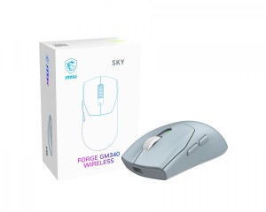 MSI Myszka bezprzewodowa Forge GM340 WIRELESS Sky