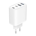 Gembird Ładowarka uniwersalna GaN 40W LCD 3xUSB-C 1xUSB-A biała
