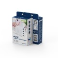 Gembird Ładowarka uniwersalna GaN 40W LCD 3xUSB-C 1xUSB-A biała