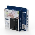 Gembird Ładowarka uniwersalna GaN 140W LCD 3xUSB-C 2xUSB-A czarna