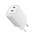 Gembird Ładowarka uniwersalna 2xUSB-C PD 45W biała