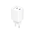 Gembird Ładowarka uniwersalna 2xUSB-C PD 45W biała