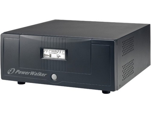 PowerWalker Inverter 1200VA Ładowarka 20A Inverter 1200 PSW czysta fala sinusoidalna (bez akumulatorów) Schuko