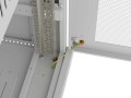 Lanberg Szafa instalacyjna rack stojąca 19 cali 15U 600x600 drzwi perforowane LCD (Flat pack) szara
