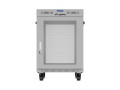 Lanberg Szafa instalacyjna rack stojąca 19 cali 15U 600x600 drzwi perforowane LCD (Flat pack) szara