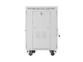 Lanberg Szafa instalacyjna rack stojąca 19 cali 15U 600x800 drzwi perforowane LCD (Flat pack) szara
