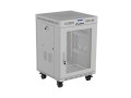 Lanberg Szafa instalacyjna rack stojąca 19 cali 15U 600x800 drzwi perforowane LCD (Flat pack) szara