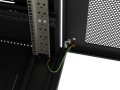 Lanberg Szafa instalacyjna rack stojąca 19 cali 18U 600x600 drzwi perforowane LCD (Flat pack) czarna