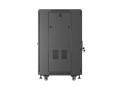 Lanberg Szafa instalacyjna rack stojąca 19 cali 18U 600x600 drzwi przeszklone (Flat pack) czarna