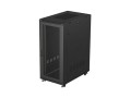 Lanberg Szafa instalacyjna rack stojąca 19 cali 27U 600x1000 drzwi perforowane (Flat pack) czarna