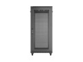 Lanberg Szafa instalacyjna rack stojąca 19 cali 27U 600x1000 drzwi perforowane (Flat pack) czarna