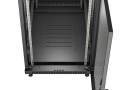Lanberg Szafa instalacyjna rack stojąca 19 cali 27U 600x1000 drzwi perforowane (Flat pack) czarna